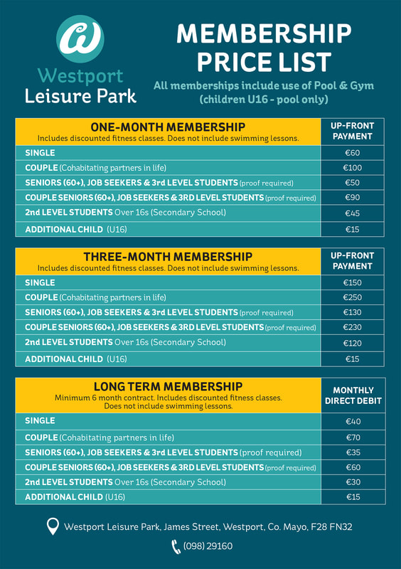 Rates & Memberships - Westport Leisure Park